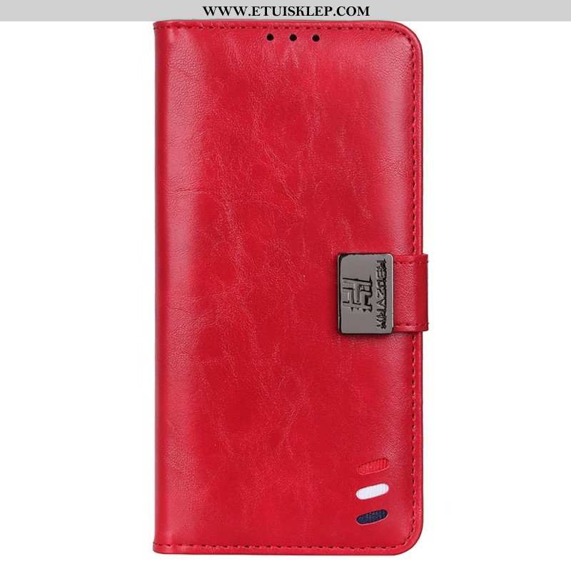 Etui Folio do Samsung Galaxy M53 5G Trójkolorowe Srebrne Zapięcie